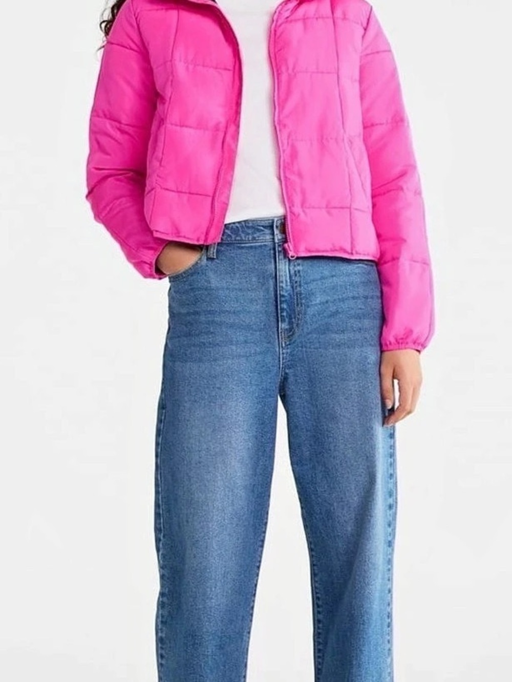 NWT no boundaries Pink Puffer Jacket size large/xlarge
